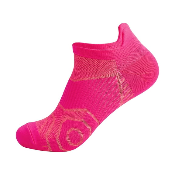 Fgnfyis Outdoor Sports Socks for Men and Women Fitness Running Thin Low Cut Summer Breathable Quick-Dry No-Show Socks Ankle Socks Pink