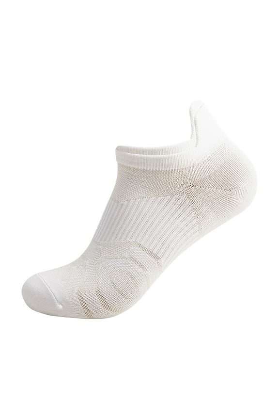 Outdoor Sports Socks for Men and Women Fitness Running Thin Low Cut Summer Breathable Quick-Dry No-Show Socks Ankle Socks White