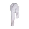 thumbnail image 1 of Fgnfyis Large Scarf Womens Long Blanket Oversized Winter Fall Warm Big Scarves Wrap Shawl with Fringe Solid Color Purple, 1 of 9