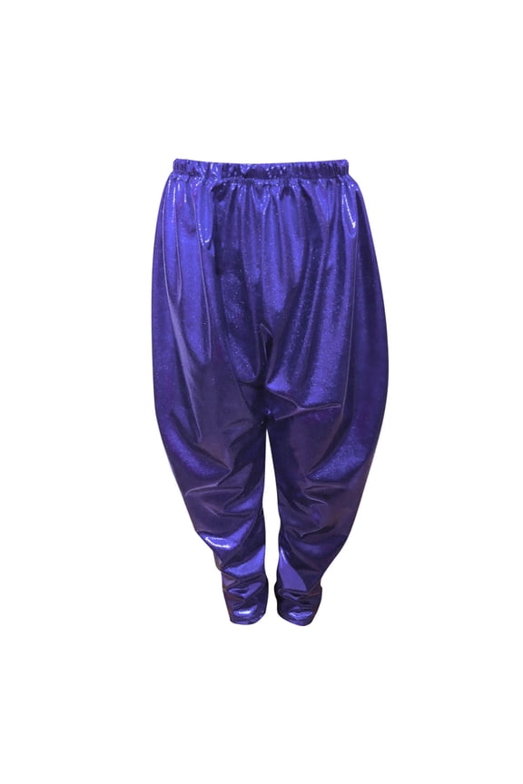 Pants Girls Kids Girls Boys Metallic Harem Dance Pants Loose Fit Modern Hop Streetwear for Kids Girls Trousers Blue 3-4 Years