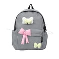 thumbnail image 1 of Fgnfyis Preschool Backpack Boys Plaid Large Capacity School Bookbag with Bow Design Lightweight for Daily Commute Travel Backpack for Kindergarten Girls Black, 1 of 3
