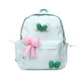 thumbnail image 1 of Fgnfyis Preschool Backpack Boys Plaid Large Capacity School Bookbag with Bow Design Lightweight for Daily Commute Travel Backpack for Kindergarten Girls Green, 1 of 3