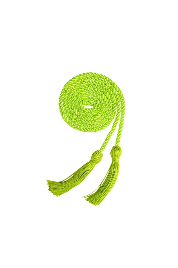 Pure Color Woven Graduation Honor Cord with Double Tassels Academic Stole Neck Sash for Gown and PhD Graduation Durable and Formal GN3