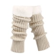 thumbnail image 1 of Fgnfyis Retro Knitted Leg Warmers Crochet Long Boot Socks Christmas Thickened Warm Socks for Women Adult Party Dance Yoga Beige One Size, 1 of 5