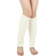 thumbnail image 1 of Fgnfyis Retro Knitted Leg Warmers Crochet Long Boot Socks Christmas Thickened Warm Socks for Women Adult Party Dance Yoga Knee High Stockings Beige, 1 of 5