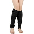 thumbnail image 1 of Fgnfyis Retro Knitted Leg Warmers Crochet Long Boot Socks Christmas Thickened Warm Socks for Women Adult Party Dance Yoga Knee High Stockings Black, 1 of 5