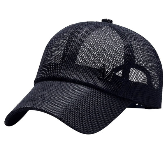 Fgnfyis Retro Trucker Cap with Adjustable Snapback, Breathable Unisex Baseball Cap for Men & Women - Trucker Hats Women Blue