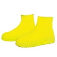 thumbnail image 1 of Fgnfyis Reusable Silicone Rain Snow Overshoes Shoe Protectors For Desert Beach Muddy Roads High Black Yellow S, 1 of 6