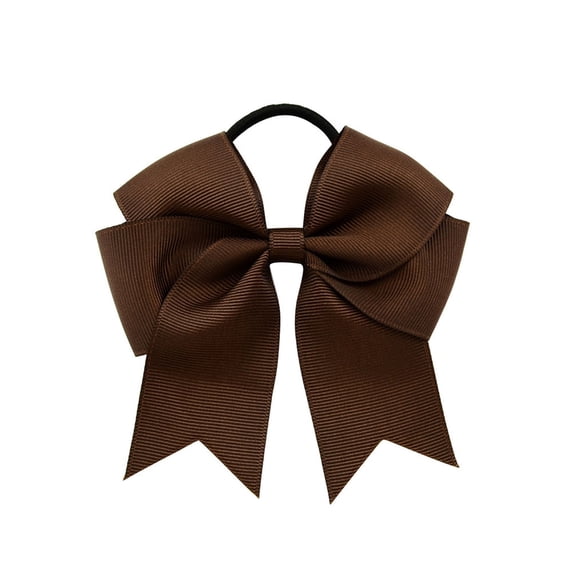 Fgnfyis Ribbon Satin Fishtail Bow Hair Ties Elegant Girls Hair Band for Women Headband Brown
