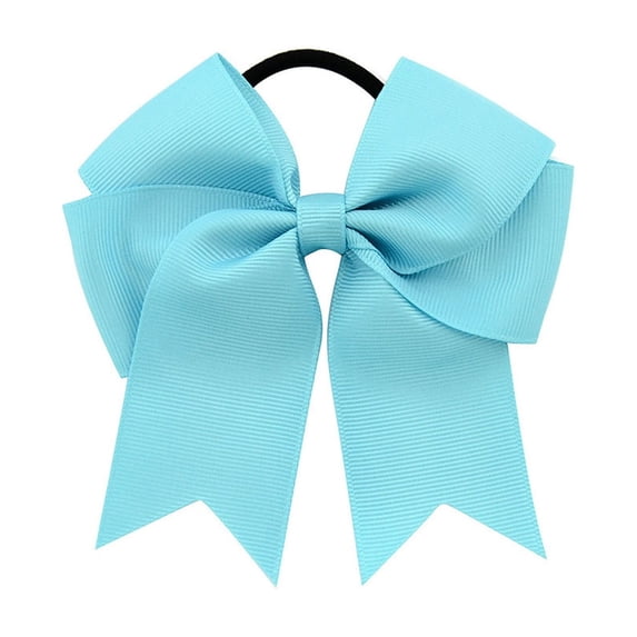 Fgnfyis Ribbon Satin Fishtail Bow Hair Ties Elegant Girls Hair Band for Women Headband Sky Blue