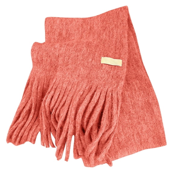 HJYCHN Scarf for Women Soft Blend Knit Scarf Elegant Long Fringe Winter Wrap Soft Warm Everyday Women's Fashion Scarves RD2 One Size