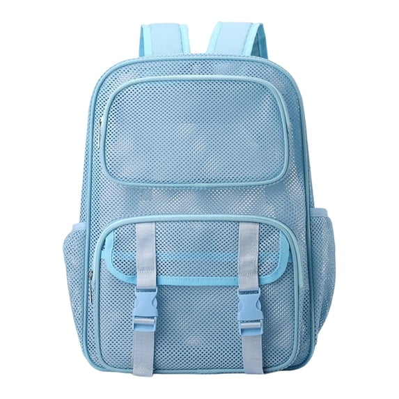 Fgnfyis School Backpack for Girls Breathable Mesh Gym Lightweight Comfortable Daily College Rucksack with Ventilated Padded Straps Kids Backpack Blue