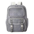 thumbnail image 1 of Fgnfyis School Backpack for Girls Breathable Mesh Gym Lightweight Comfortable Daily College Rucksack with Ventilated Padded Straps Kids Backpack Grey, 1 of 4