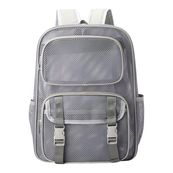 Fgnfyis School Backpack for Girls Breathable Mesh Gym Lightweight Comfortable Daily College Rucksack with Ventilated Padded Straps Kids Backpack Grey