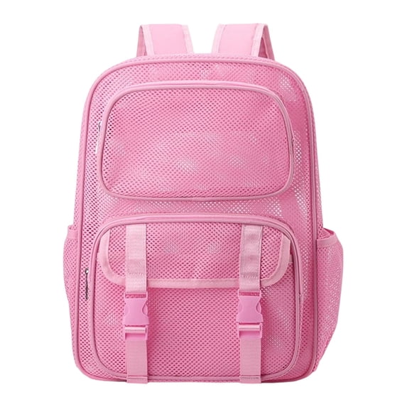 Fgnfyis School Backpack for Girls Breathable Mesh Gym Lightweight Comfortable Daily College Rucksack with Ventilated Padded Straps Kids Backpack Pink