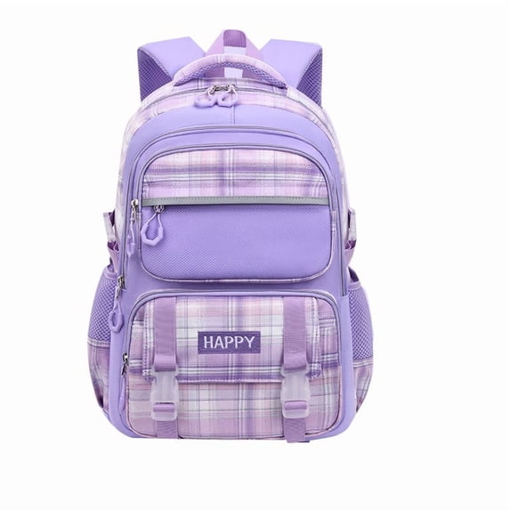 Fgnfyis School Backpack for Girls Elementary Children Lightweight Shoulder Bag Grades 1 9 Ages 5 15 Kids Backpack Purple