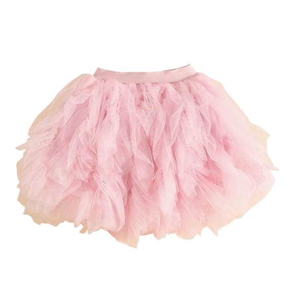 Fgnfyis Skirts for Girls Cake Tiered Ruffle Dress Cute Short Party Tutu Skirt Casual Versatile Outfit Red 7-8 Years