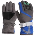 thumbnail image 1 of Fgnfyis Snow Gloves for Kids Windproof Outdoor Skating Snowboarding Insulated Cold Weather Boys Girls Winter Gloves Mittens Dark Gray L, 1 of 5