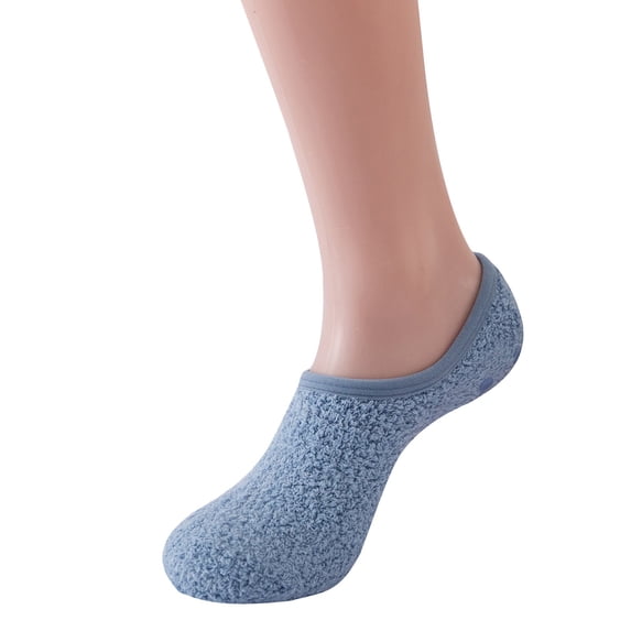 Fgnfyis Sock Sets Womens Floor Socks Autumn Winter Thickened Adult Soft Sole Slipper Socks Yoga Socks Indoor Home Socks for Women Dark Blue
