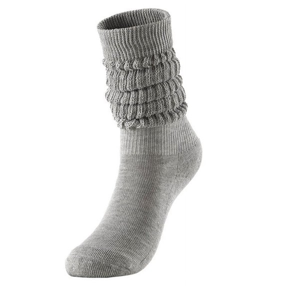 Fgnfyis Socks for Women Pulled Stacked Mid High Tube Socks Comfortable for Boots and Casual Light Gray