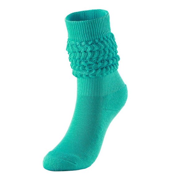 Fgnfyis Socks for Women Pulled Stacked Mid High Tube Socks Comfortable for Boots and Casual Mint Green