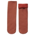 thumbnail image 1 of Fgnfyis Socks for Women Soft Velvet Slim Thermal Socks Winter Warm Snow Socks Features Socks for Women Brick Red_002, 1 of 4