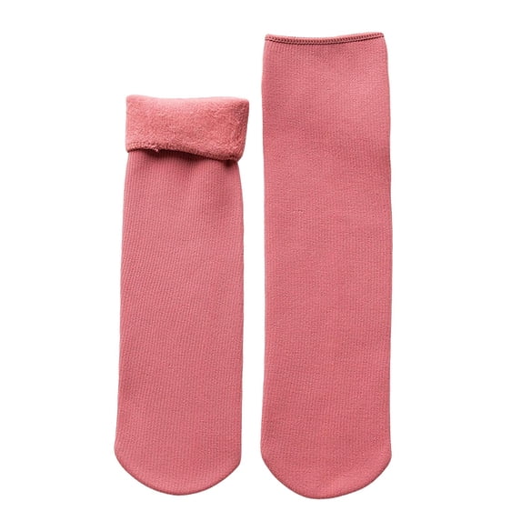 Fgnfyis Socks for Women Soft Velvet Slim Thermal Socks Winter Warm Snow Socks Socks for Women Watermelon Red_001