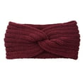 thumbnail image 1 of Fgnfyis Soft Stretch Ear Warmer Headband Women Winter Cable Knit Headbands for Warmth and Style Cozy And Wine, 1 of 1