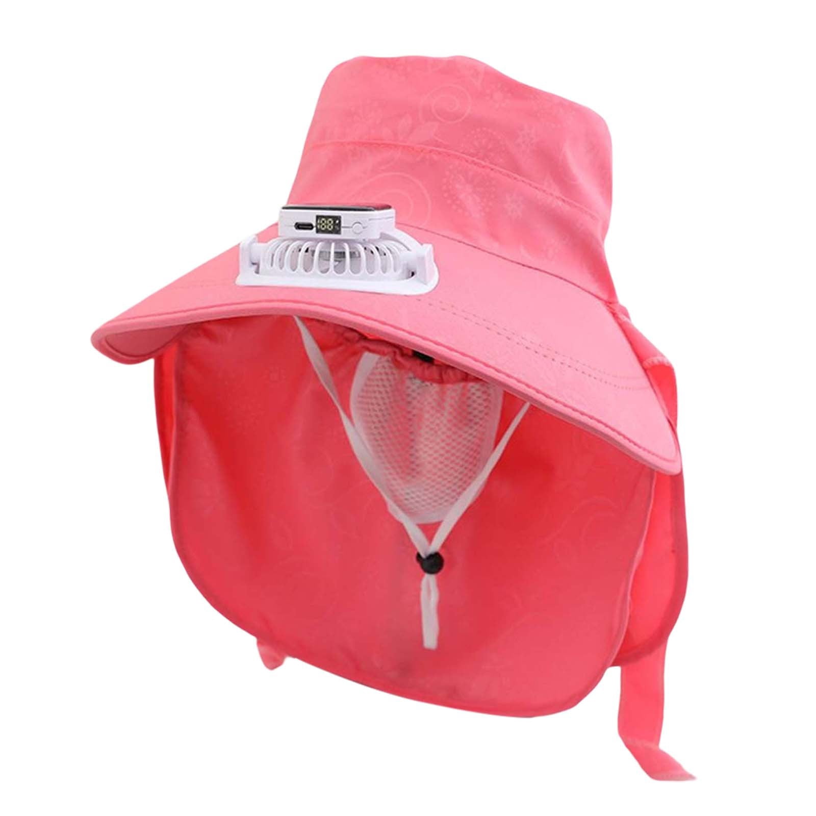 Fgnfyis Solar Fan Powered Bucket Hat UPF50+ Wide Brim …