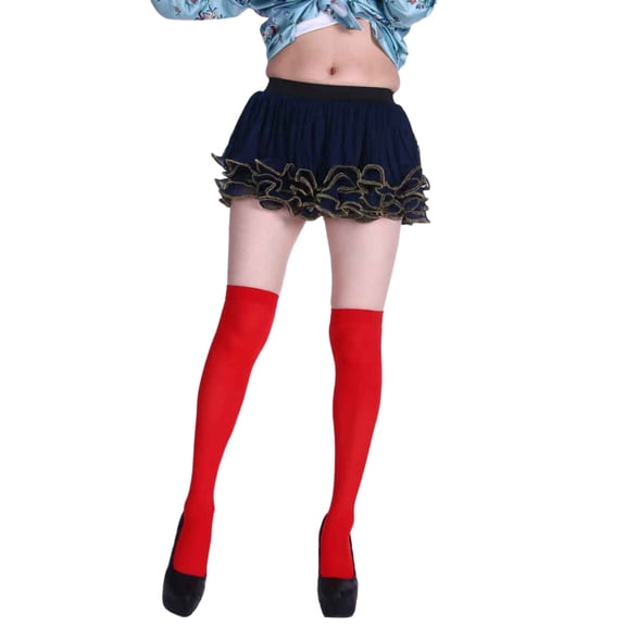 Fgnfyis Stockings for Daily Wear and Use Shaping Design Snag Versatile for Skirts All Season Comfort Solid Color Tights Red