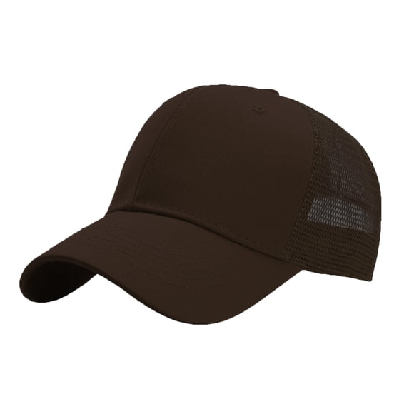 Fgnfyis Structured Trucker Baseball Cap Adjustable Six Panel Design Bulk Pack Snapback Hat Coffee One Size