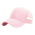 thumbnail image 1 of Fgnfyis Structured Trucker Baseball Cap with 6 Panel Design and Adjustable Fit for Outdoor Activities Pink One Size, 1 of 3