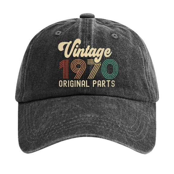 Fgnfyis Style Women's Washed Denim Printed Baseball Cap Adjustable Low Profile Hat Black One Size