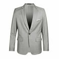 thumbnail image 1 of Fgnfyis Stylish Boys Long Sleeve Outerwear Coat for Spring and Autumn Seasons with Comfortable Suit Design Grey 12-13 Years, 1 of 1