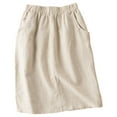 thumbnail image 1 of Fgnfyis Stylish High Waisted A-Line Skirt for Everyday Wear for Spring and Summer Ideal with Tops and Easy Care Options Versatile Beige L, 1 of 6
