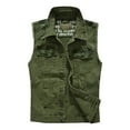 thumbnail image 1 of Fgnfyis Stylish Men’s Denim Vest Sleeveless Casual Slim Fit Retro Ripped Jean Jacket for Everyday Wear Mens Tops Green XXXXXL, 1 of 7
