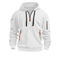 thumbnail image 1 of Fgnfyis Stylish Men's Hoodies & Sweatshirts - Casual Long Sleeved Hoodie for Spring and Autumn with Unique Outdoor Design in Large Size Men Sweatshirts White XXXXXL, 1 of 2