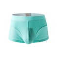 thumbnail image 1 of Fgnfyis Summer Breathable High End Men's Ice Silk Flat Corner Underwear Breathable Mesh Fashion Large Size Shorts Four Corner Pants Men's Underwear Briefs Light Blue L, 1 of 2