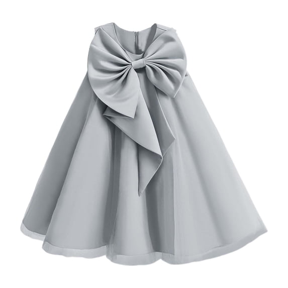 Fgnfyis Summer Dresses for Girls Fashion High End Sleeveless Tutu Performance Piano Party Gown Kids Toddler Princess Dress Grey 7-8 Years