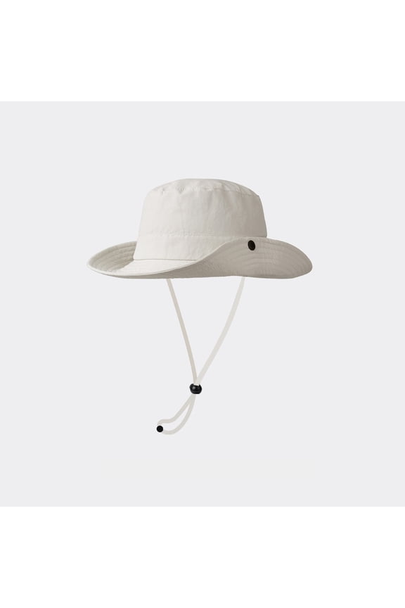 Summer Fashion Sun Cowboy Bucket Hat For Men Outdoor Leisure Casual Wear White One Size