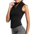 thumbnail image 1 of Fgnfyis Summer Tank Tops for Women Sleeveless Athletic Full Zip up Tshirt for Yoga Running Fitness Women Tank Tops Black M/2, 1 of 8