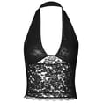 thumbnail image 1 of Fgnfyis Summer Tops for Women Stylish Sleeveless Tank with Neck Design for Summer Fall Womens Tops Black M, 1 of 4