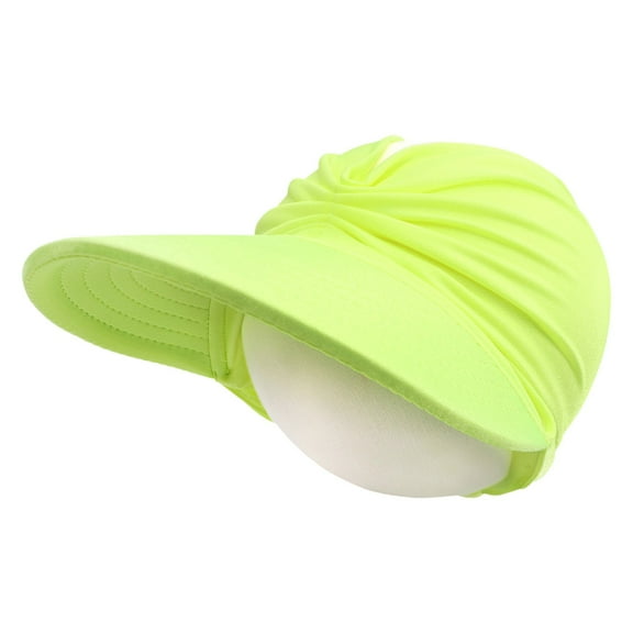 Fgnfyis Sun Visor Hats for Women Beach Hat Packable Wide Brim with Ponytail Hole Summer for Sports Womens Hats Green