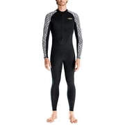 Fgnfyis Swimming Suits for Men Wetsuit Sunscreen Beach Swimming Surfing Ice Protection Swimsuit Swimsuit Men Black_001 S