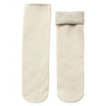 thumbnail image 1 of Fgnfyis Thermal Socks for Women and Men Lined Soft Velvet Slim Warm Snow Socks Winter Socks with Vertical White One Size, 1 of 4