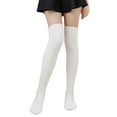 thumbnail image 1 of Fgnfyis Thermal Socks for Womens Coral Stripe Colorful Lightweight Athletic Casual Winter Soft Warm Comfort Long Socks White, 1 of 4