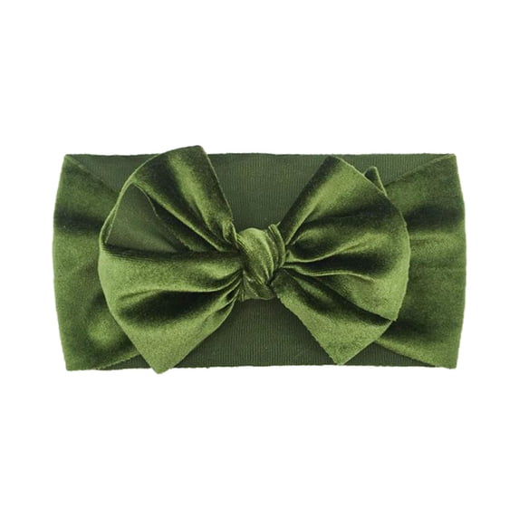 Fgnfyis Toddler Baby Girls Hair Headbands for Women Bows Knotted Soft Headwraps Photography Props Army Green
