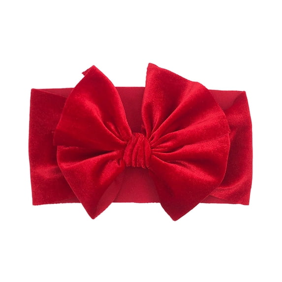 Fgnfyis Toddler Baby Girls Hair Headbands for Women Bows Knotted Soft Headwraps Photography Props Red
