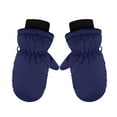 thumbnail image 1 of Fgnfyis Toddler Baby Ski Snow Gloves Mittens Warm Winter Pair for Boys Girls Kids Dark Blue One Size, 1 of 2