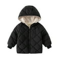 thumbnail image 1 of Fgnfyis Toddler Boys Girls Winter Hooded Jacket Thick Warm Insulated Outerwear Coat for Cold Weather Black 2-3 Years, 1 of 1